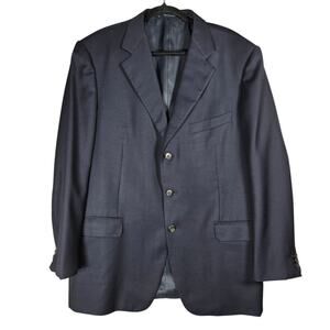 Ermenegildo Zegna Blazer Mens 44L High Performance Sport Coat Switzerland Navy